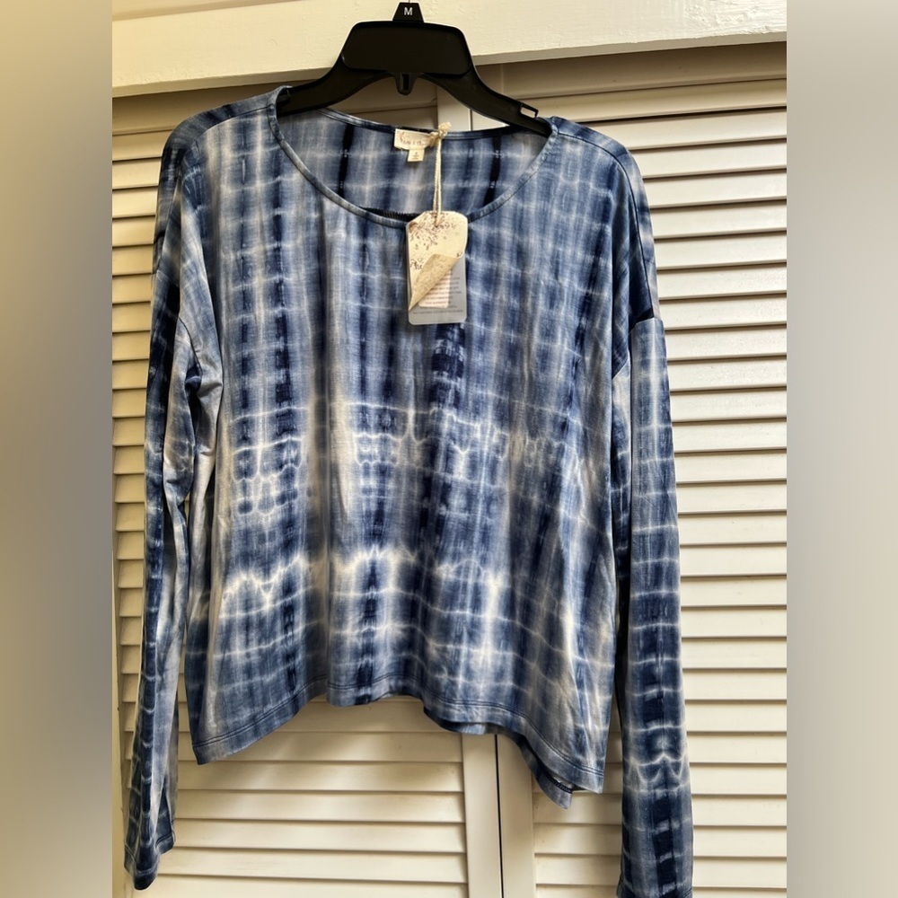 Hem and Thread Tie Dye Long Sleeved Sz Small Top BNWT